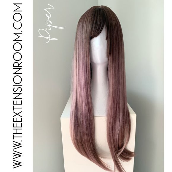 NEW Long Purple Ombre Synthetic Wig - Picture 1 of 3